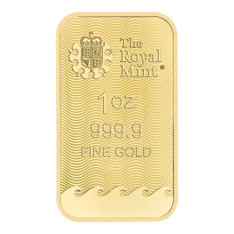 The Royal Mint 1 oz Britannia gold minted bar