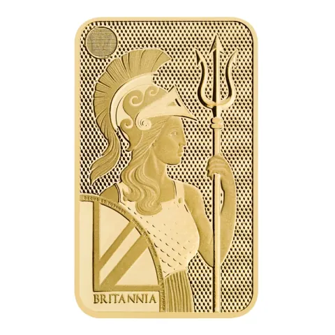 The Royal Mint 5 g Britannia gold minted bar